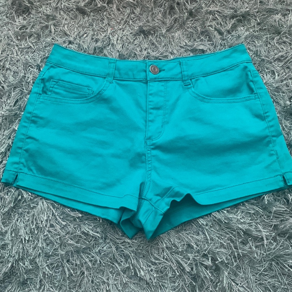 Teal shorts